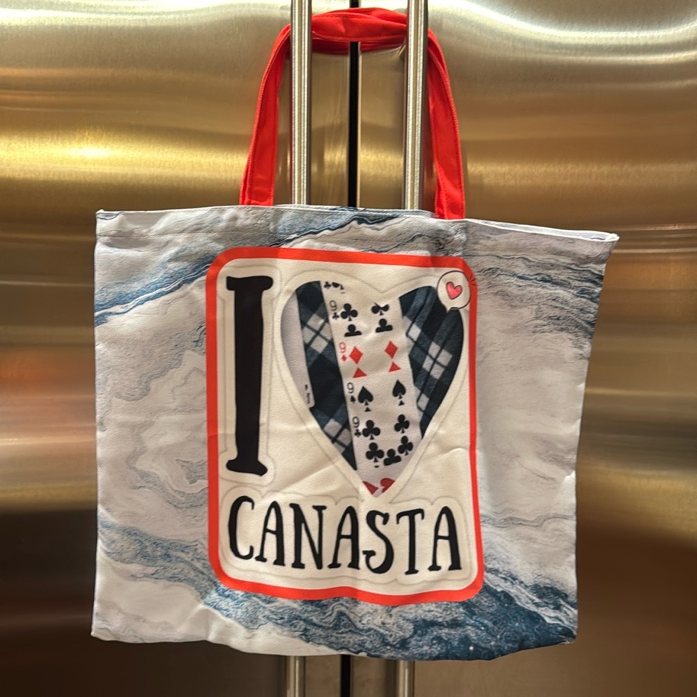 Black Canasta bag with zipper never used